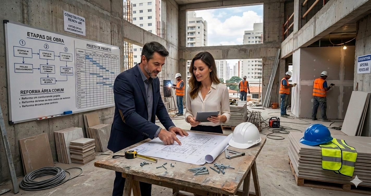 Como contratar grandes obras no condomínio sem correr riscos.